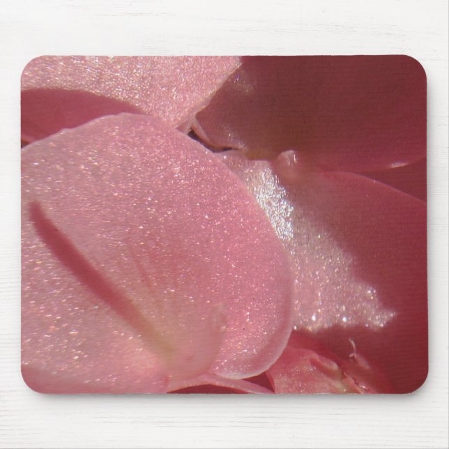 Mousepad Gerânio rosa: quase Rosas claro sólidas (Frente)