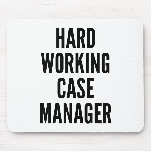 Mousepad Gerenciador de Casos de Trabalho do duro (Frente)