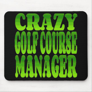 Mousepad Gerente de Curso de Golfe Louco em Verde