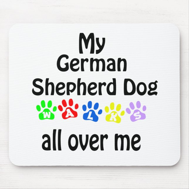 Mousepad German shepherd Cachorro Caminha Design (Frente)