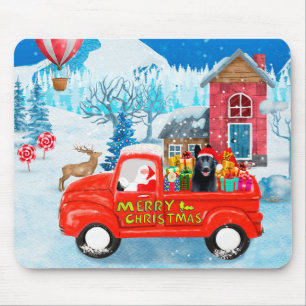 Mousepad German shepherd Cão de Natal Entrega Neve de Camin