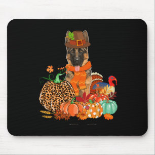 Mousepad German shepherd De Ação De Graças Com A Bomba Da T