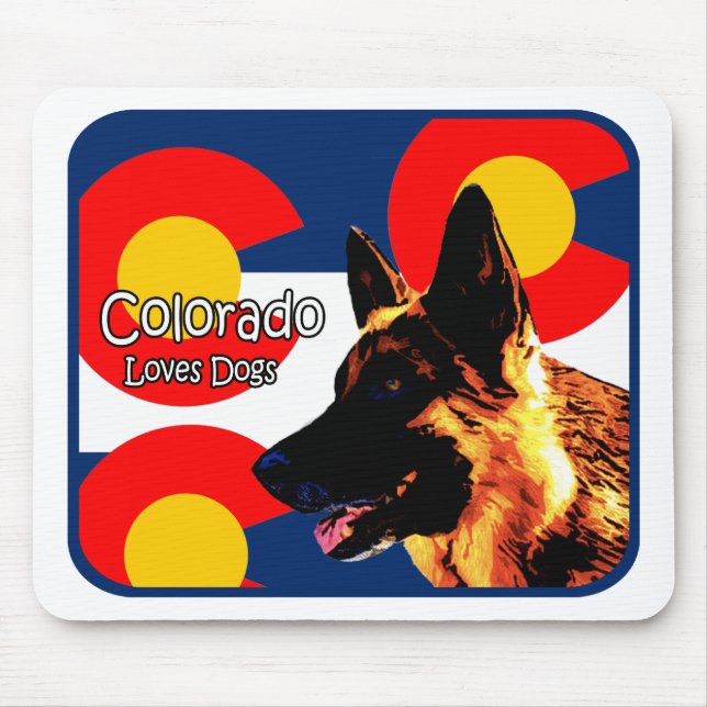 Mousepad German shepherd de Colorado (Frente)