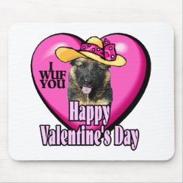 Mousepad German shepherd dia de os namorados