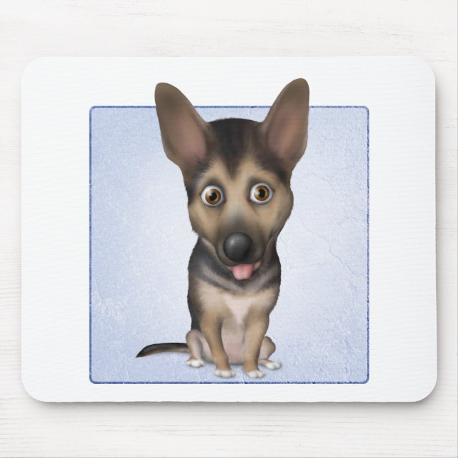 Mousepad German shepherd GS1 (Frente)
