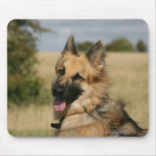 Mousepad German shepherd que cola a língua para fora