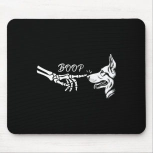 Mousepad German shepherd Skeleton Boop Halloween Pet W
