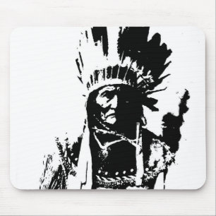 Mousepad Geronimo preto & branco