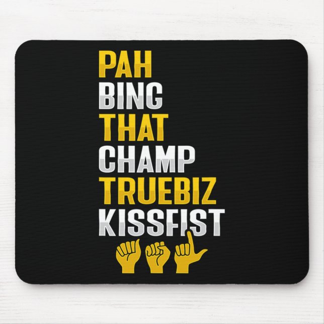 Mousepad Gesto de mão ASL Consciencialização da perda audit (Frente)