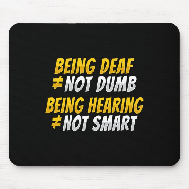 Mousepad Gesto de mão ASL Conscientização sobre perda audit (Frente)