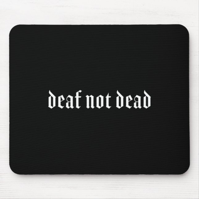 Mousepad Gesto de Mão surda surda surda surda perda de audi (Frente)