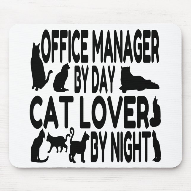 Mousepad Gestor de Escritório do Cat Lover (Frente)