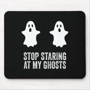 Mousepad Ghost Boo Para De Olhar Para Meus Fantasmas Breast
