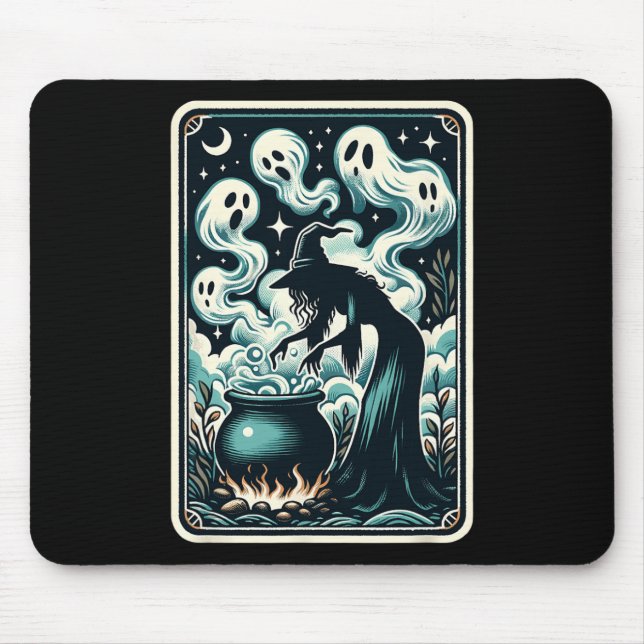 Mousepad Ghost Cauldron Gothic - Placa de Tarot Supernatura (Frente)