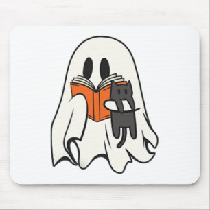 Mousepad Ghost Ghost Ghost Lendo Livro Spooky Season Hallow
