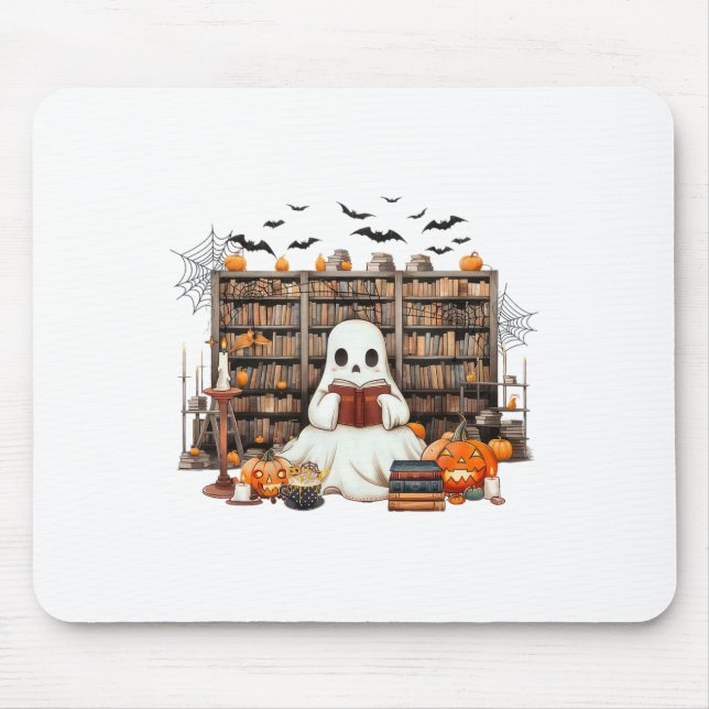 Mousepad Ghost Leitura de Livros Contém Custo do Dia das Br (Frente)