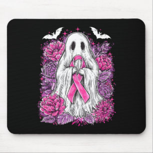 Mousepad Ghost Ribbon Breve Cancer Sensibilização Halloween