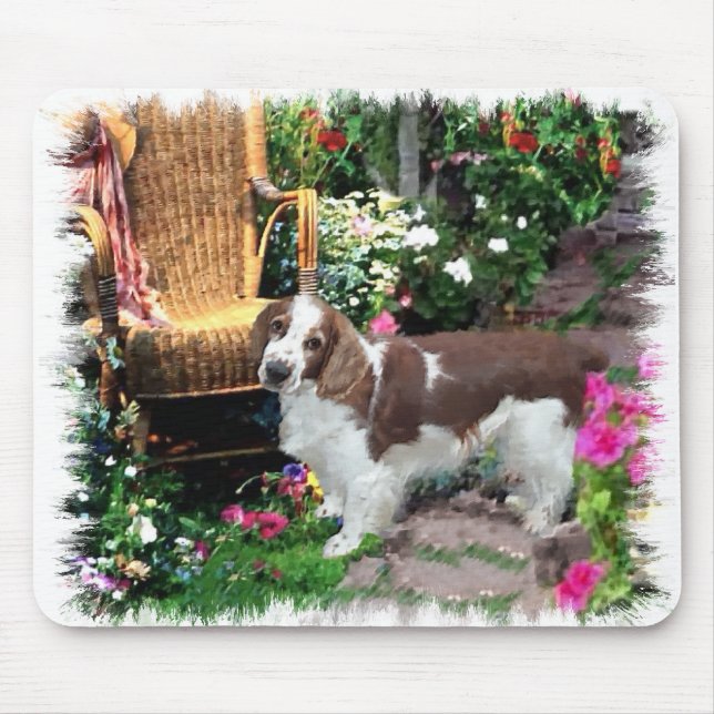 Mousepad Gifes de Arte do Welsh Springer Spaniel (Frente)
