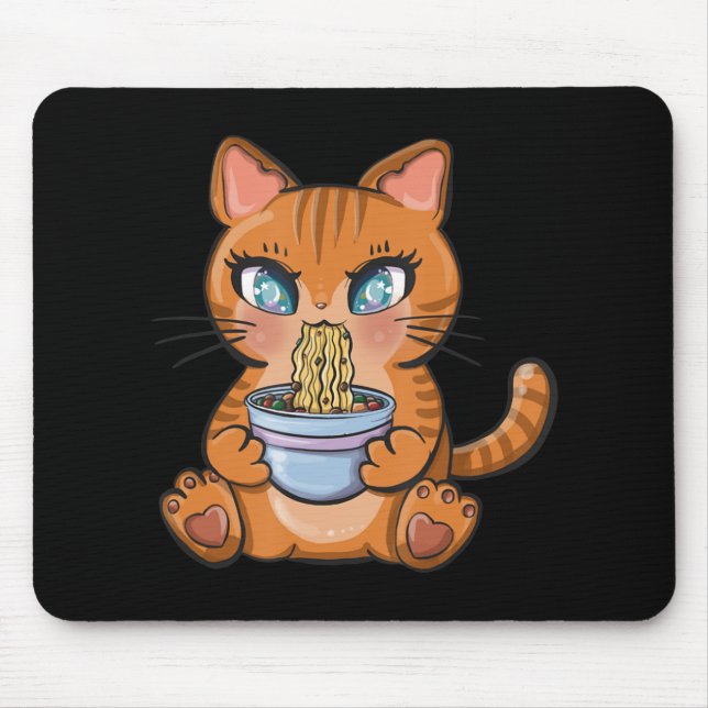 Mousepad Gift Gamen Gift De Gato De Animo Japonês Caiai (Frente)