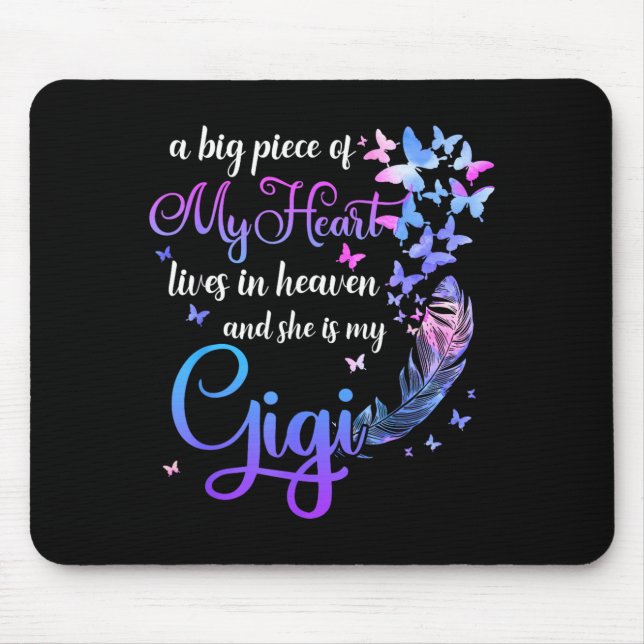 Mousepad Gigi Vive no Memorial do Céu Avó Neto (Frente)