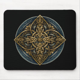 Mousepad Gilded Knot Continuum — Ornate Celtic