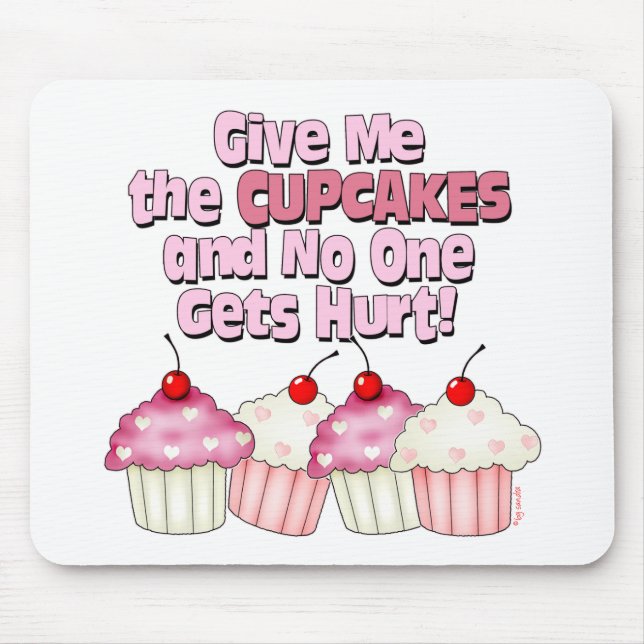 Mousepad Gimme os cupcakes (Frente)