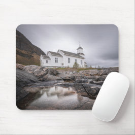 Mousepad Gimsoy Church Lofoten Noruega