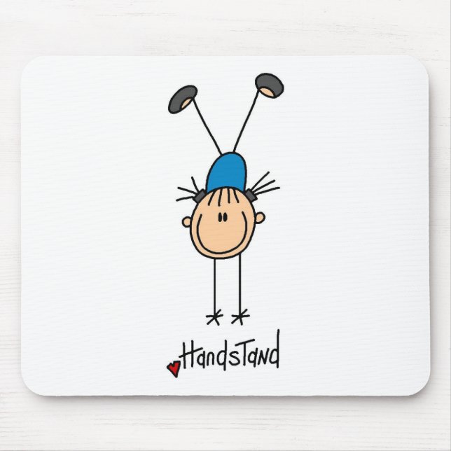 Mousepad Ginasta Fazendo Paradas de Mão (Frente)