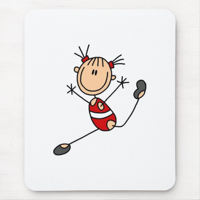 Mousepad Ginasta Fazendo Rotina (Frente)