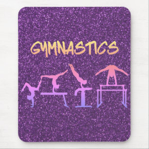 Mousepad Ginástica com Brilho Roxo