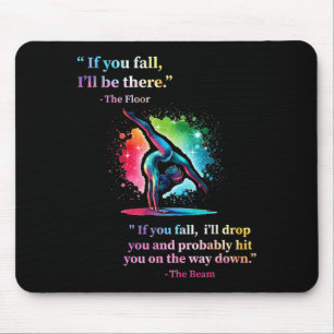 Mousepad Ginástica Divertida no Chão Dizia Garota Ginasta A