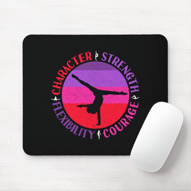Mousepad Ginástica Feminina Força de Caráter Coragem (Com mouse)