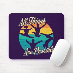 Mousepad Ginástica Feminina - Todas as Coisas São Possíveis