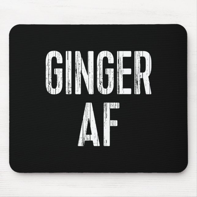 Mousepad Ginger Af Shirt Irish Men Women St Patricks Day  (Frente)