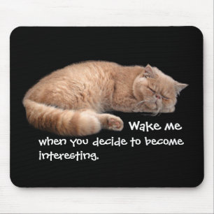 Mousepad Ginger Ginger Engraçado Acordar Mim Citação