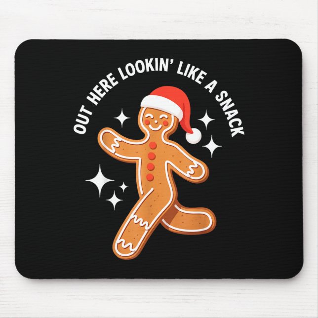 Mousepad Gingerbread Christmas Xmas Couple Hot Girlfriend - (Frente)