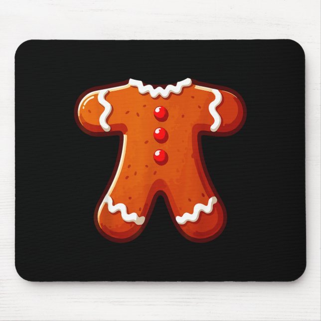 Mousepad Gingerbread Man Costume Adult Kids Men Women Cooki (Frente)