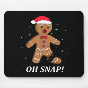 Mousepad Gingercake Man Oh Snap Christmas Cookume B