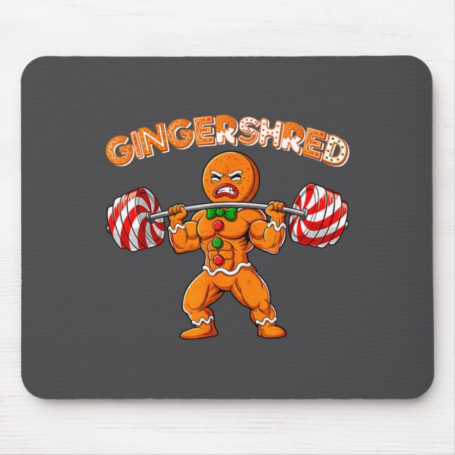 Mousepad Gingershred Engraçado Homem de Biscoito de Gengibr (Frente)