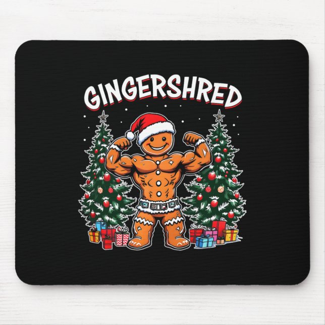 Mousepad Gingershred Engraçado Homem de Biscoito de Gengibr (Frente)