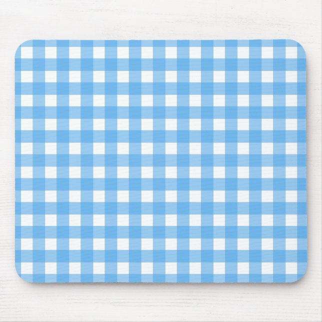 Mousepad Gingham azul (Frente)
