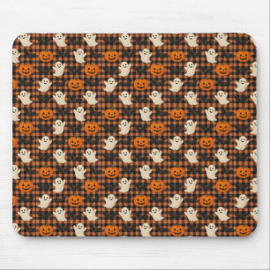 Mousepad Gingham, morcegos de abóbora-fantasma