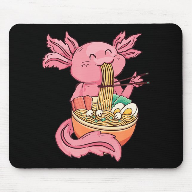 Mousepad Gir Animado Kawaii Comendo Ramen Noodles (Frente)