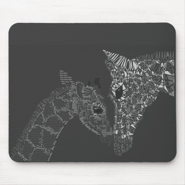 Mousepad Girafa Calligram (Frente)