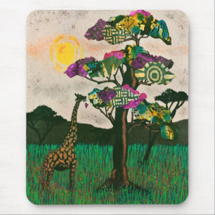 Mousepad Girafa nos Planes da África