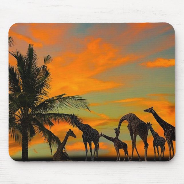 Mousepad Girafas africanas (Frente)