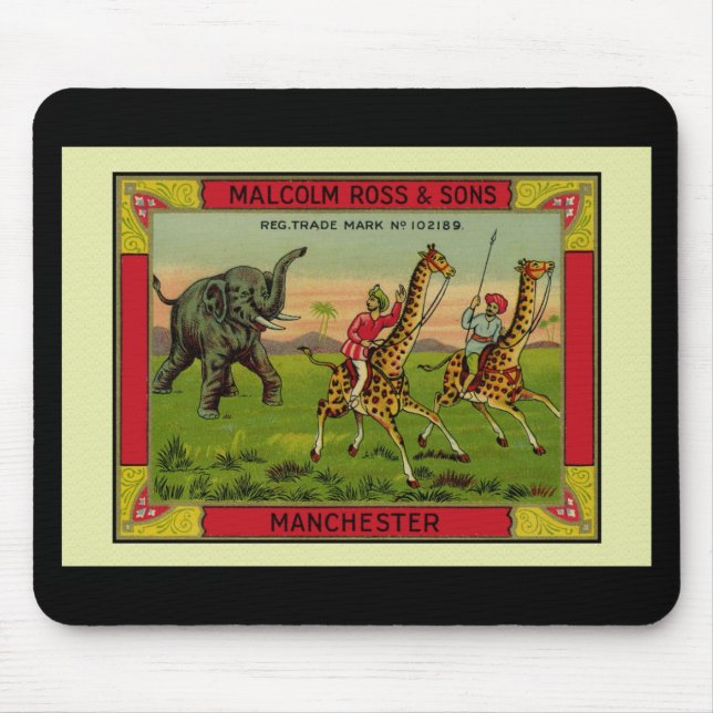 Mousepad Girafas e elefante (Frente)