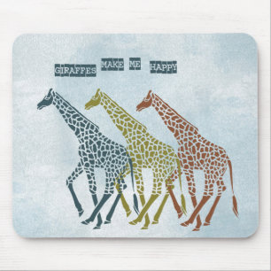 Mousepad Girafas me fazem feliz