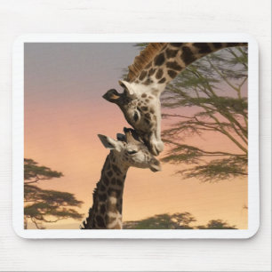 Mousepad Girafas que cumprimentam-se