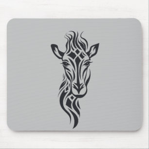 Mousepad Giraffe Animal Freedom World Willife Wonder Art